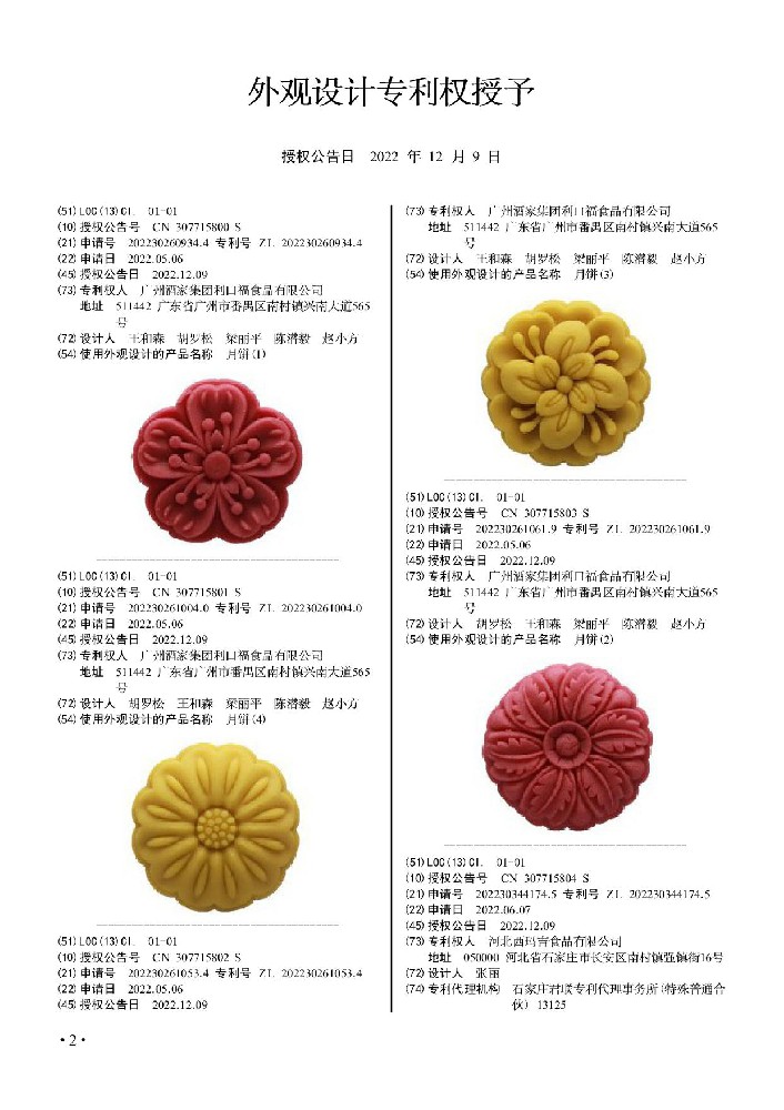 外觀設(shè)計(jì)專利公報(bào)（2022.12.09）
